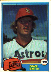 1981 Topps Baseball Cards      534     Dave Smith RC